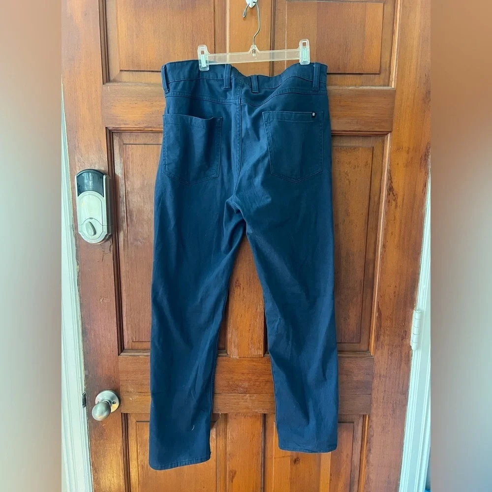 GAP Navy Blue Stretch Chino Pants 32x30 Straight Leg Workwear Casual Mens